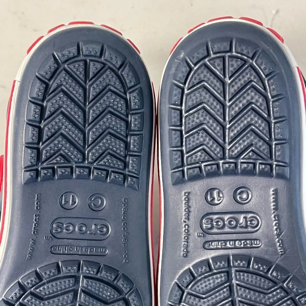 Toddler Crocband™ Cruiser Sandal Sandals Navy / Varsity Red Size 11